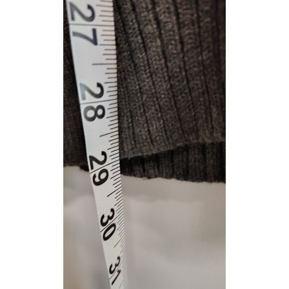 Apt. 0 Men's Large Charcoal Zip-Up Cardigan Sweater - Picture 4 of 5